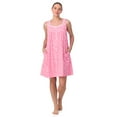 thumbnail image 6 of Aria Sleeveless 100% Cotton Nightgown with Pockets in 36",Women's Sizes XS-5X, 6 of 6