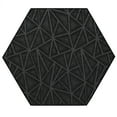 thumbnail image 1 of Furnish My Place Indoor Floor Rug - 9 ft. Hexagon, Black, Geometrical Print, Customized Area Rug for Bedrooms, Hallways, Living Rooms, 1 of 6