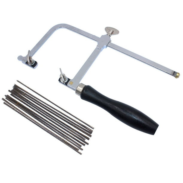 Jeweler Saw Frame Kit Metal Curved Adjustable Pull Handmade Jewel Saw