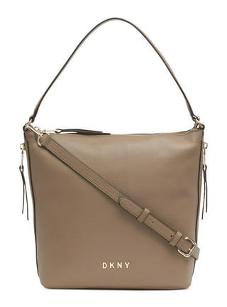 DKNY Beige Dun Leather Shoulder Bag 