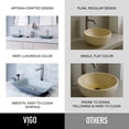 thumbnail image 4 of VIGO Matte Shell Sottile Metallic Glass 18 in. L x 13 in. W x 4 in. H Rectangular Vessel Bathroom Sink, 4 of 11