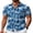 Blue Palm Tree, variant on COOFANDY Green Aloha Shirt for Men Floral Button Up Shirts Summer Shirts Short Sleeve Palm Tree Shirts