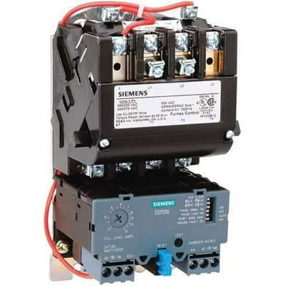 NEMA Magnetic Motor Starter, Non-Reversing, 1NO, 120V AC, 3 P, Screw