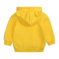 thumbnail image 4 of Hoddies Kids Yellow Hooded Long Sleeve Hooded Sweatshirt Top Warm Fall Winter Clothes Little Boy Clothes 9-12 Months Boys Girls Fashion, 4 of 9