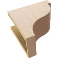 thumbnail image 6 of 6"W x 12"D x 12"H Classic Garner Rough Cedar Woodgrain TimberThane Corbel, Primed Tan, 6 of 6