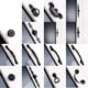 thumbnail image 5 of de Puerta con negro para Armario de Cocina, Armario, Cajón, Armario, Decoración Negro 066A, 5 of 9