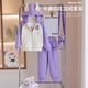 thumbnail image 4 of Traje deportivo para niños Sanrioed Anime Kuromi Y2K Chaqueta para niñas Primavera Otoño Chaqueta con capucha Kawaii Abrigo grueso de moda para niños Kawaii, 4 of 5
