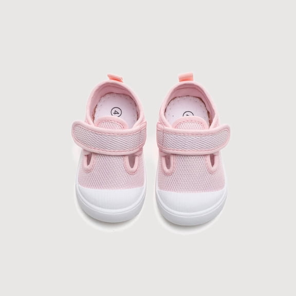 Gyujnb Boys & Girls Closed Toe Sneakers, Lightweight Breathable Hook and Loop Shoes (Baby, Toddler),15-18 Months