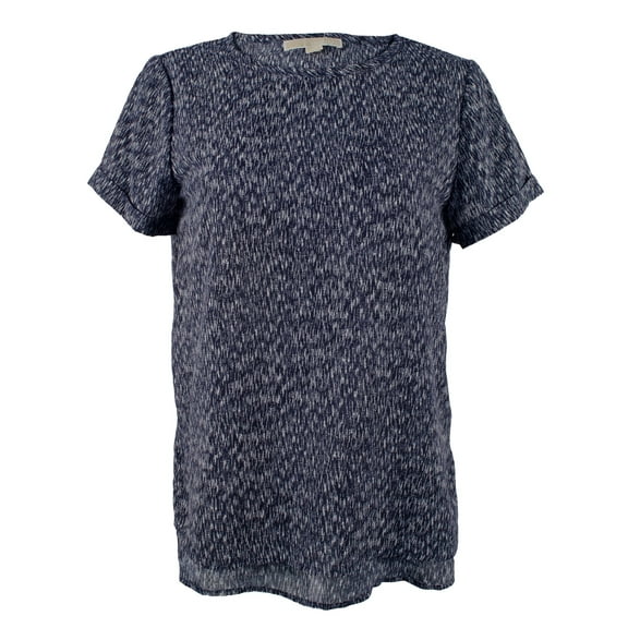 Women's Space-Dye Printed Georgette Top-TN-XS