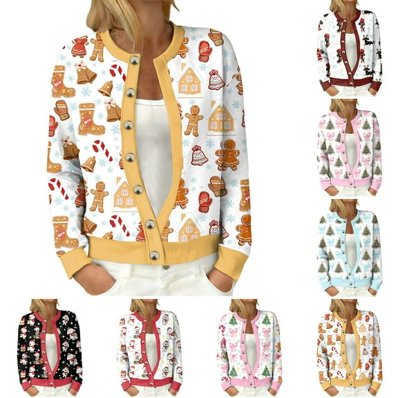 larppty Women's Christmas Sweaters Cardigans Ugly Soft Fuzzy Knit Long Sleeve Pullover for Christmas Party Holiday（Sky Blue，XXL）