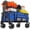 Blue, variant on Anoncndin Wagon Carts Foldable, 460LBS Weight Capacity 280L Collapsible Wagon with All-Terrain Wheels, Drink Holders, Storage Cover&Elastic Rope, Utility Carts for Groceries, Shopping, Easy Storage