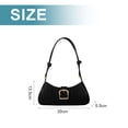 thumbnail image 2 of Messenger bags，Artificial leather shoulder bags, Fashion casual commuter handbags - black, 2 of 5