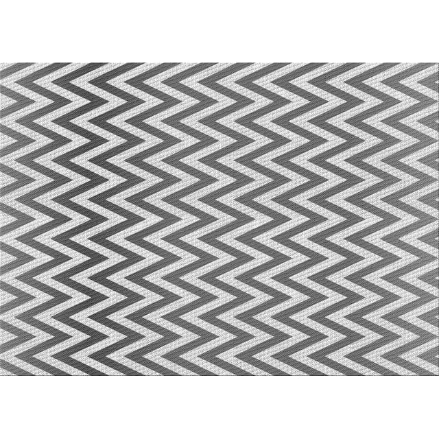 Ahgly Tapis Rectangulaire Lavable en Machine Intérieur Transitionnel Gris Foncé, 7 Pieds x 10 Pieds