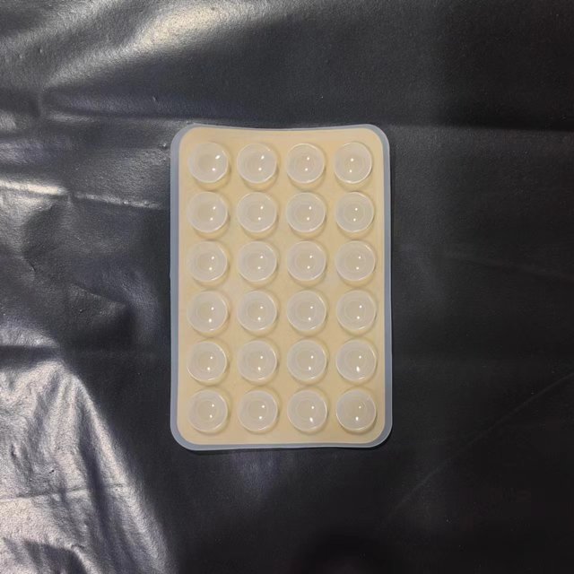 Funda de cuero con ventosa de silicona cuadrada de 24 granos, ventosa de arco, ventosa de silicona para teléfono móvil