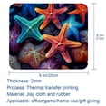 thumbnail image 5 of Starfish Printed Gaming Mousepad Desk Pad, Square 8.3x9.8 Inch Non-Slip Rubber Bottom Mouse Mat for Office and Gaming, 5 of 6