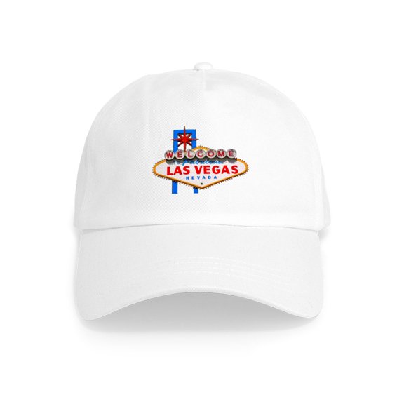 CafePress - Las Vegas Sign Cap - Adjustable 100% Brushed Unisex Casual Cotton Baseball Cap, Beige, 1