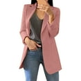 thumbnail image 2 of Casual Blazers for Women 2025 Long Sleeve Open Front Notch Lapel Collared Business Casual Work Office Jacket, 2 of 5