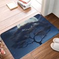 Front Door Mat Indoor Entrance Starry Sky Moon Tree A 16x24 NonSlip