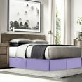 thumbnail image 1 of Nestl Easy Fit 14” inch Tailored Drop Pleated Microfiber Bed Skirt Dust Ruffle, Full, Lavender, 1 of 4