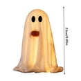 thumbnail image 3 of Cififendec Halloween Plush Cover LED Ghost Prop, 9.05", Pom Pom Nose Freestanding Ghost Ornament for Front Porch Ornament Matching Scheme, 3 of 8