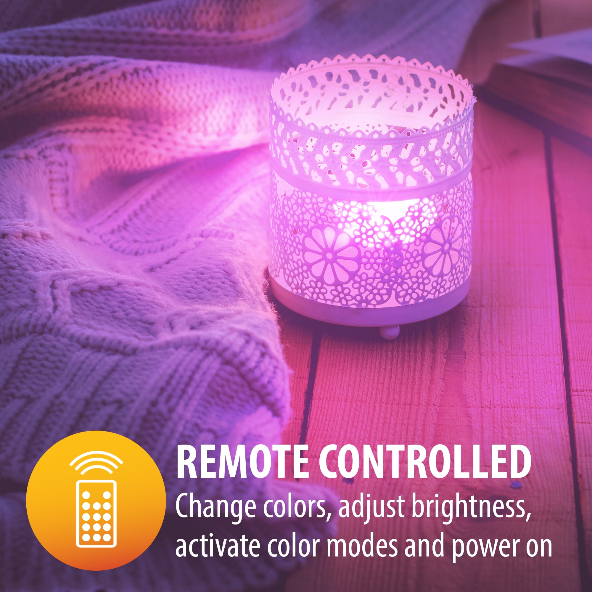 Xtreme 2 Pack Multi-Color LED Lights with Included IR Remote, Waterproof, Walkway Light
