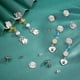 thumbnail image 3 of 50 piezas de aretes de acero inoxidable 304 con tuercas, aretes planos y redondos de metal., 3 of 7
