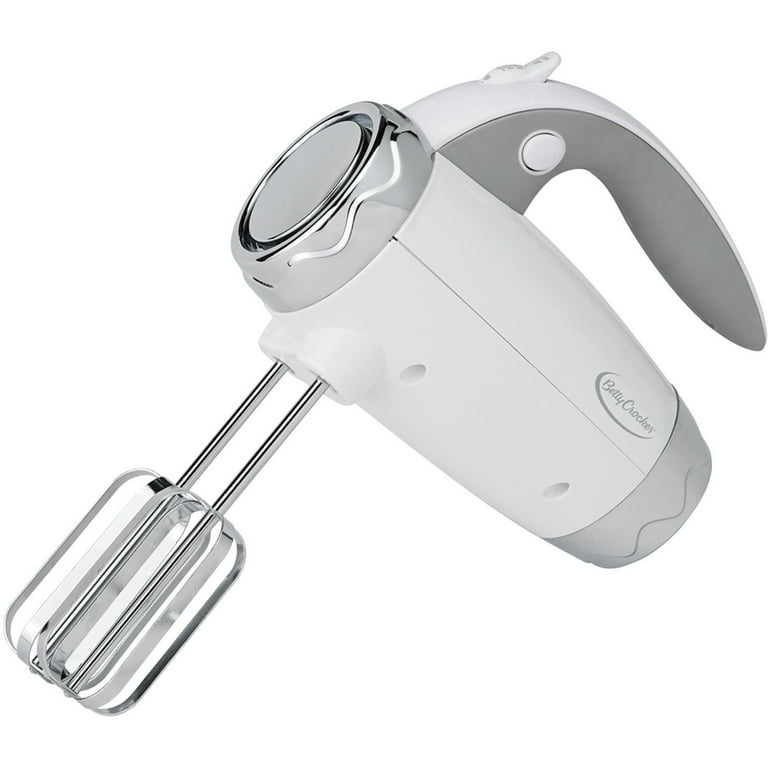 Beautiful 6-Speed Electric Hand Mixer, White Icing by Drew