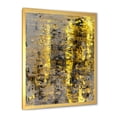 thumbnail image 2 of Designart 'Grey Meets Yellow Abstract Art II' Modern Framed Art Print, 2 of 4