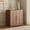 Walnut-B, variant on Wiilayok 31.5" Fluted Buffet Sideboard Cabinet with Unique Pop-up Doors & Adjustable Shelves, Modern Console Storage for Living Room, Dining Room, Kitchen, Hallway (Black)