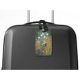 thumbnail image 5 of WIRESTER Rectangle PU Leather Luggage Tags for Travel Suitcase Baggage 4.05 x 2.83 inches - Gustav Klimt Flower Garden, 5 of 7