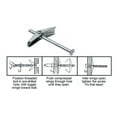 thumbnail image 2 of CRL 70221-XCP50 CRL Flat Head 1/8" x 2" Toggle Anchors - pack of 50, 2 of 5