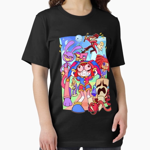 Surreal Indie Animation Digital Circus Graphic Character Apparel Unisex T-Shirt U00473, up to size 5XL