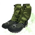 thumbnail image 6 of Dytern Winter,1 Pair Snow Gaiters Lightweight Waterproof Ankle Gaiters for Outdoor Hiking Walking Climbing (Dark Green), 6 of 10