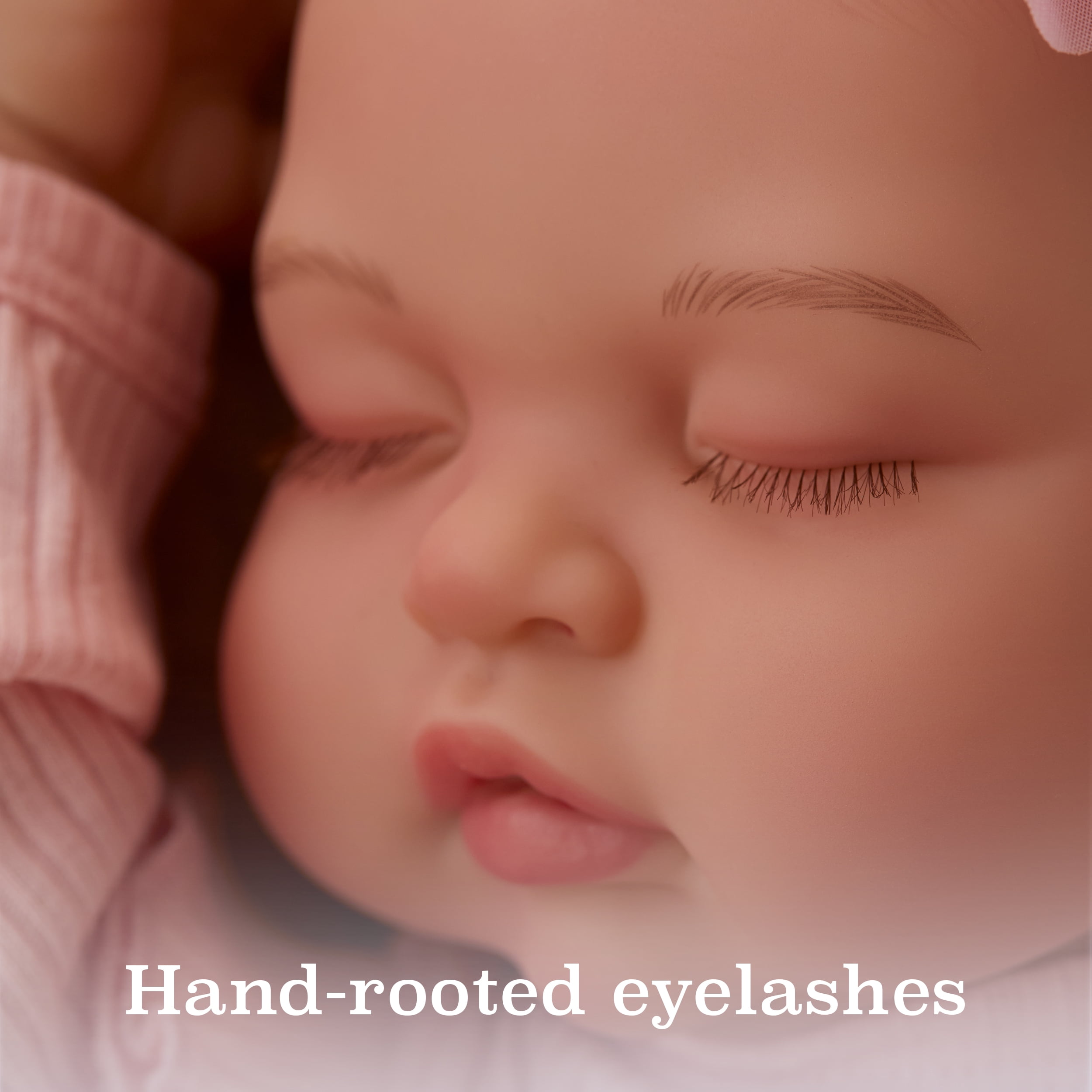BABY born Real Hand-Painted, Realistic Reborn Baby Doll Girl - Fair, Closed Eyes, Ages 3+