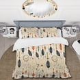 thumbnail image 2 of Designart "Desert Dream Weave" Beige Boho Bedding Covert Set - Bohemian & Eclectic Bed Set With 2 Shams, 2 of 5