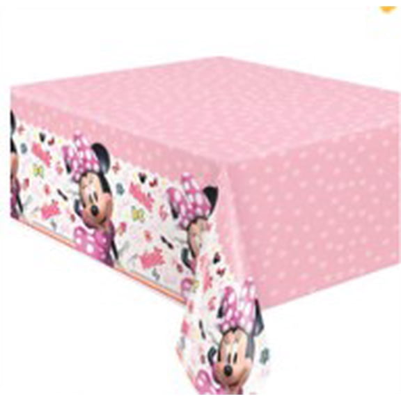 Minnie Mouse 1 Count 54IN x 84IN Multicolor Plastic Table Cover