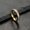 Single Row Gold, variant on Women's Fashion Simple Stainless Steel Single And Double Row Zircon Ring