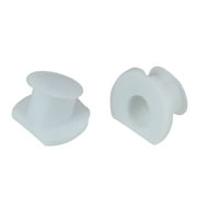2pc bouchons d'oreille moulés blancs accessoires de piscine - une taille unique