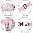 thumbnail image 5 of Pink Christmas Santa and Penguin Pattern Cute Fanny Packs for Women,Travel Waterproof Crossbody Fanny Bags Waist Purse for Women Anti Theft Adjustable Strap for Running Travel Cycling, 5 of 6