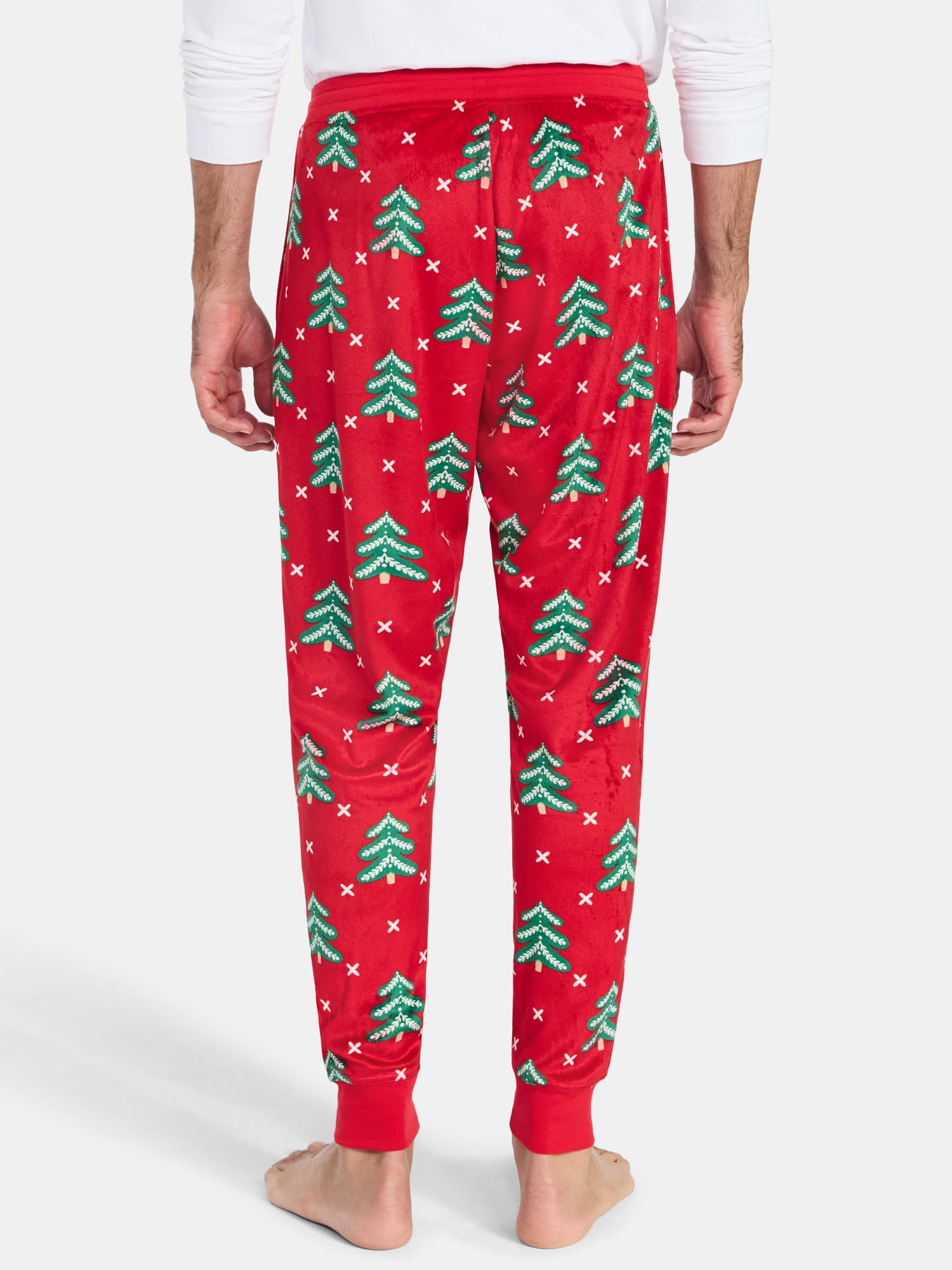 Men's Christmas Print Fleece Jogger Sleep Pants from Holiday Time, Sizes S-2XL