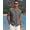 Grey Black, variant on Men Button Down Shirt Beach Linen Shirts Summer Hawaiian Shirts Cuban Collar Shirts Short Sleeve Button Down Shirts