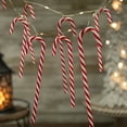 thumbnail image 2 of 10-Count LED Candy Cane Micro Fairy Christmas Light Set 3ft Clear Wire, 2 of 2