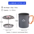 thumbnail image 2 of widesea Lightweight Aluminum French Press Coffee Maker, 2 of 7
