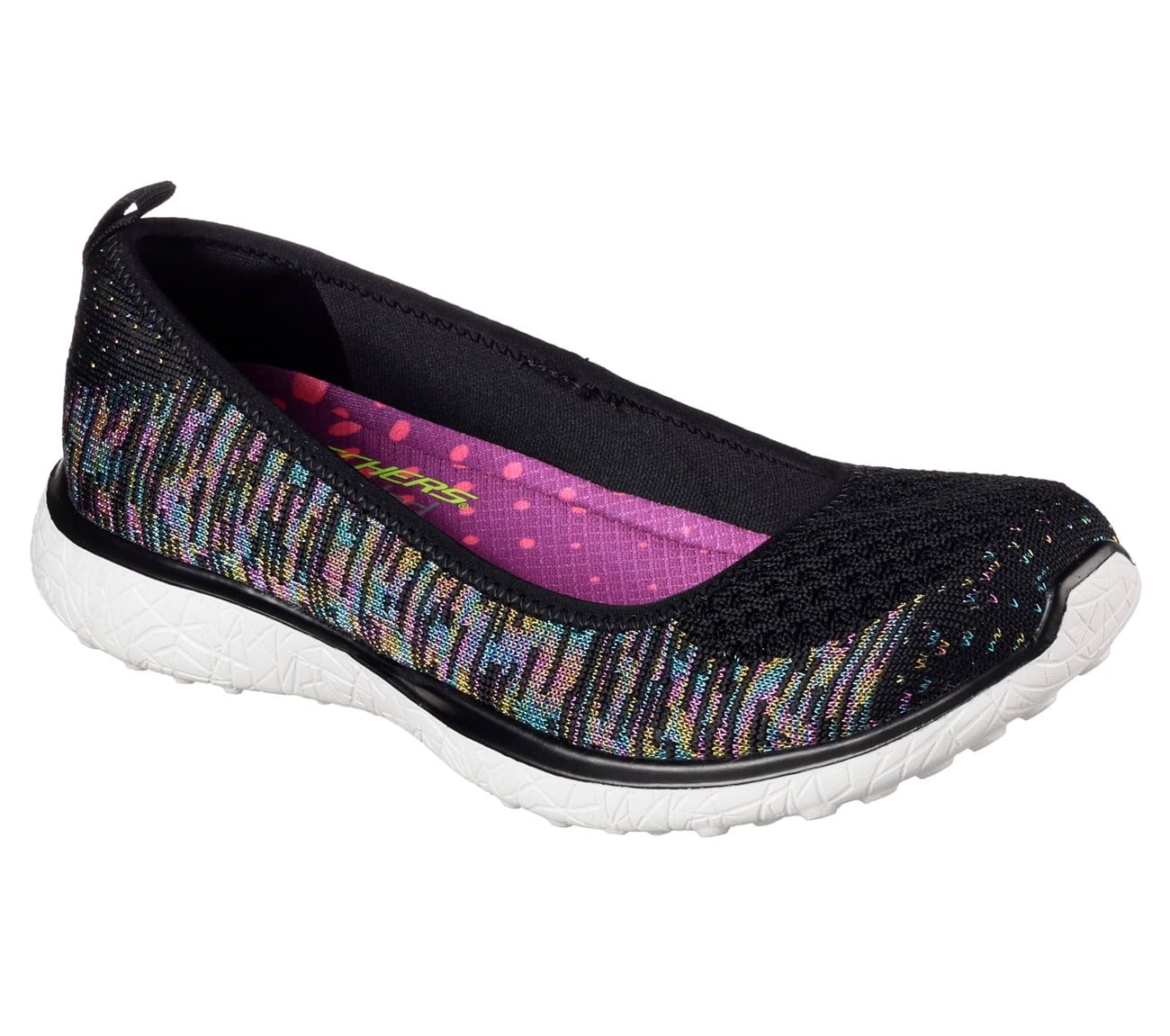 Skechers 23325BKMT Women's MICROBURST - MADE YOU LOOK Walking Shoes Skechers 23325BKMT Women's MICROBURST - MADE YOU LOOK Walking Shoes