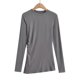 thumbnail image 1 of HongQid Womens Long Sleeve Shirts Crewneck Tops Loose Fit Stretch Casual Basic Fall T-Shirts, 1 of 9