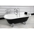 thumbnail image 3 of Kingston Brass CC2081 Vintage Brass Lift and Turn Tub Waste and Overflow in Polished Chrome, 3 of 7