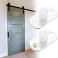 thumbnail image 2 of Shisuyan Floor Mount Door Guide Transparent ABS 2Pcs 1.45X0.79X0.67In, 2 of 9