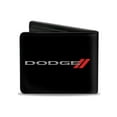 thumbnail image 2 of Dodge Wallet, Bifold, Dodge Red Rhombus Black Silver Fade Red, Vegan Leather, 2 of 4