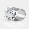 thumbnail image 2 of Exhaust Pipe Connector 6.3CM/2.5Inch Universal Stainless Steel Exhaust Tube Connector Sleeve Clamp Connector Replacement Exhaust Pipe Joiner for Repairing, 2 of 9