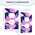 thumbnail image 5 of ZICANCN Outlet Covers Wall Plate, Abstract Pastel Tulip Light Switch Cover Decorative, Duplex Toggle Combo 1-Gang, 5 of 9